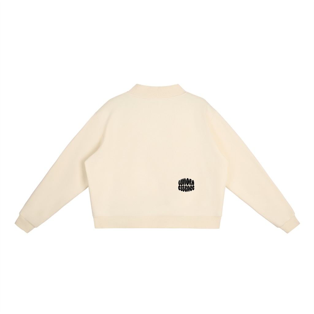 Essential Fleece Mid-Neck Crew Sweatshirt