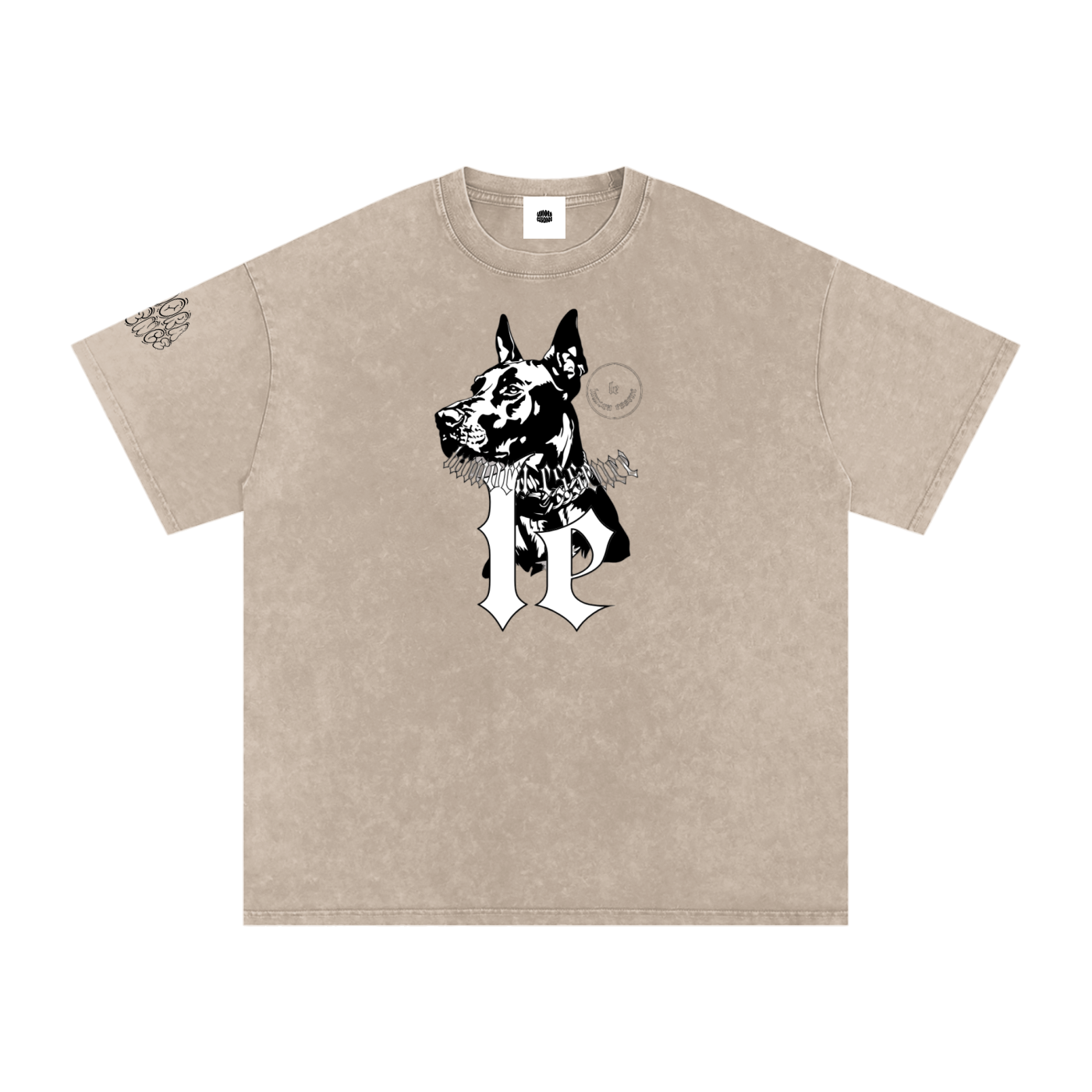 Snow Washed Oversized Cotton T-Shirt