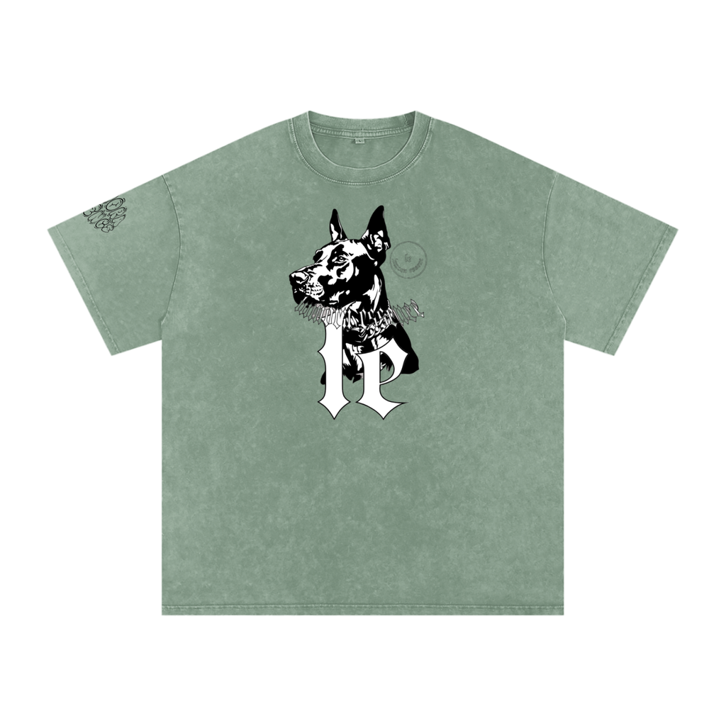 Snow Washed Oversized Cotton T-Shirt