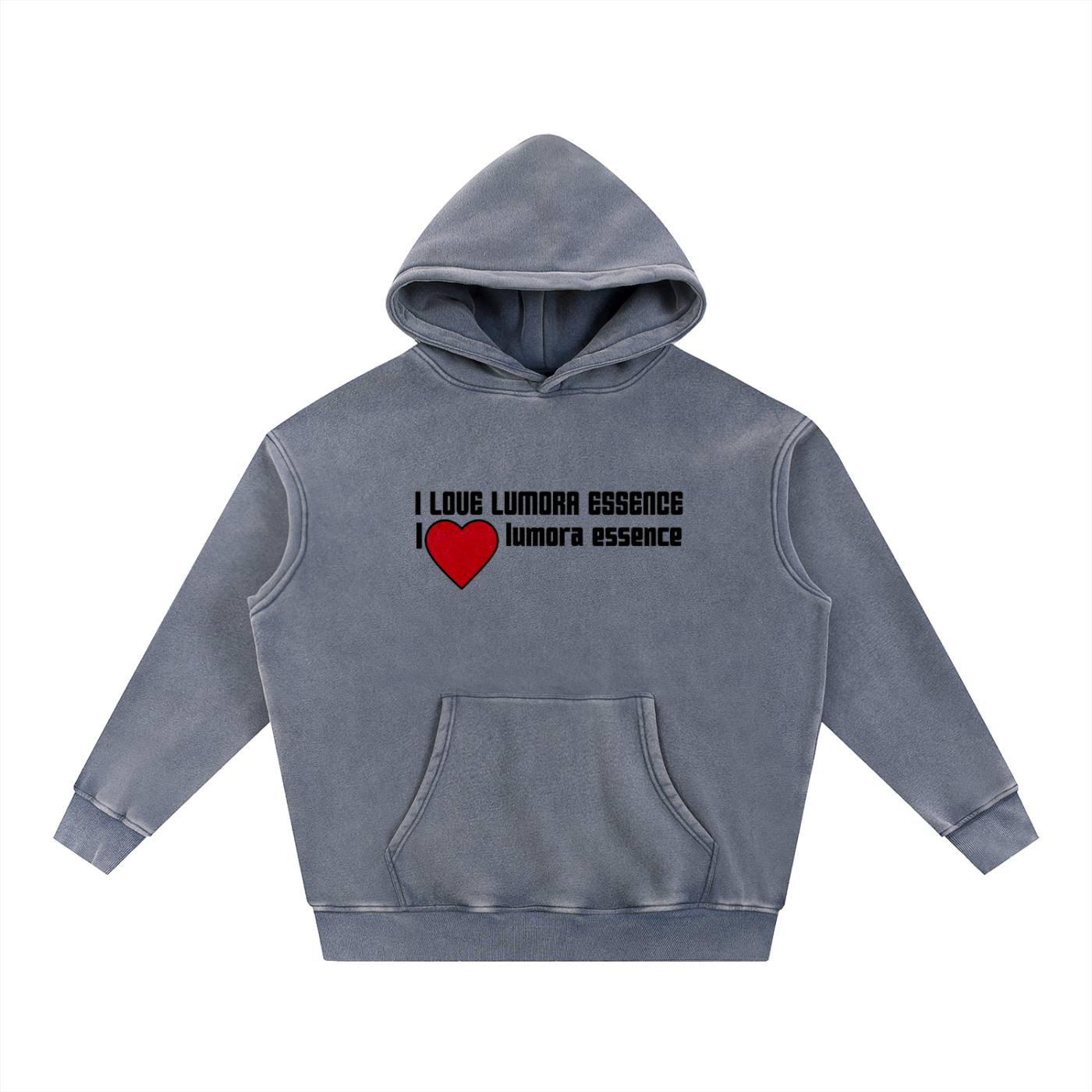 Snow Wash Fleece Oversize Hoodie