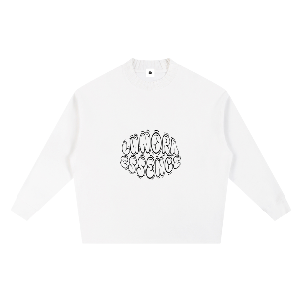 Knitted Round Neck Oversize Sweatshirt