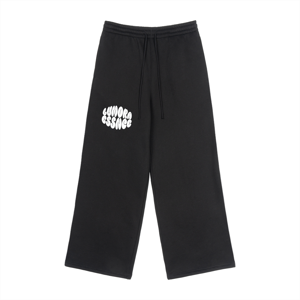Fleece Drawstring Straight-Leg Sweatpants