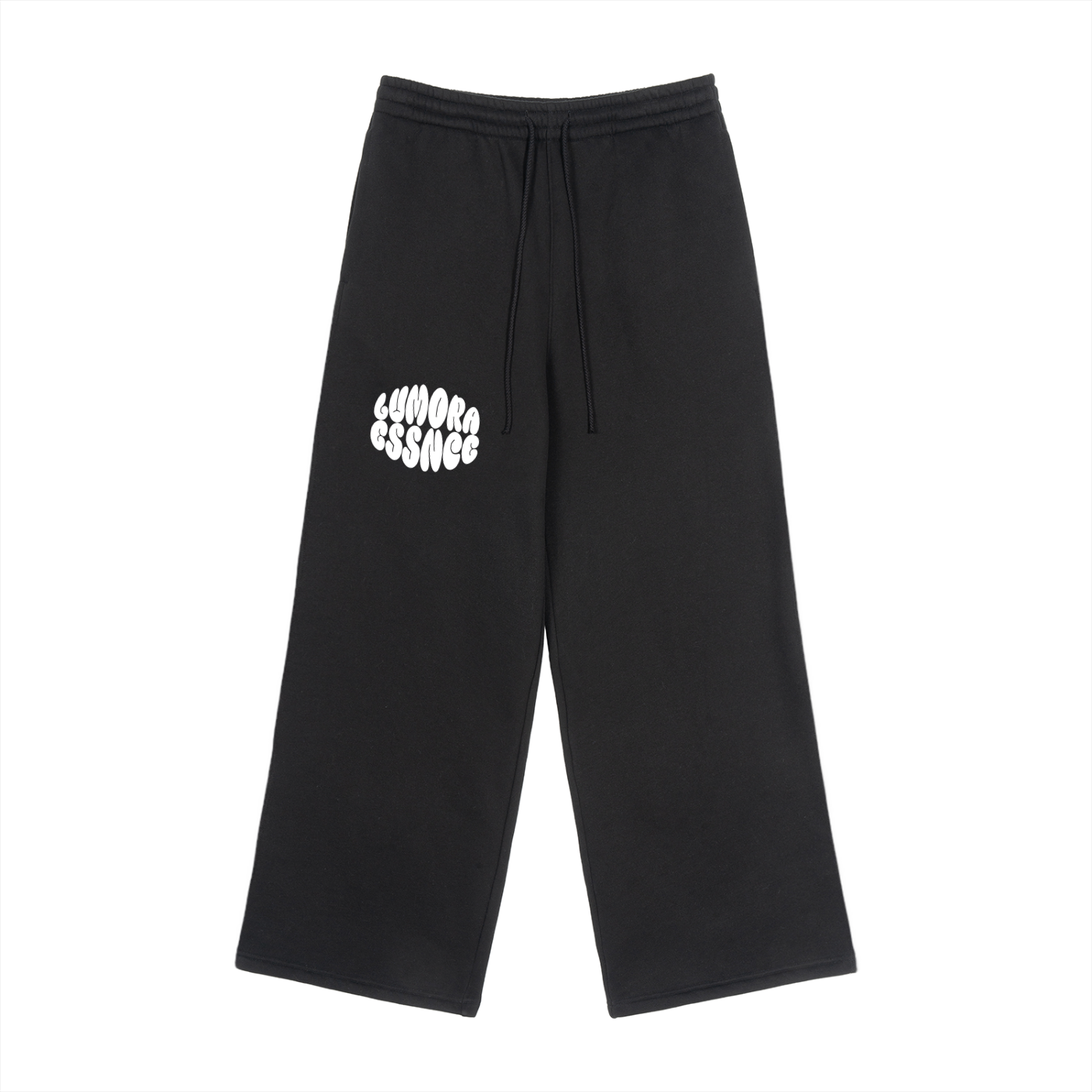 Fleece Drawstring Straight-Leg Sweatpants