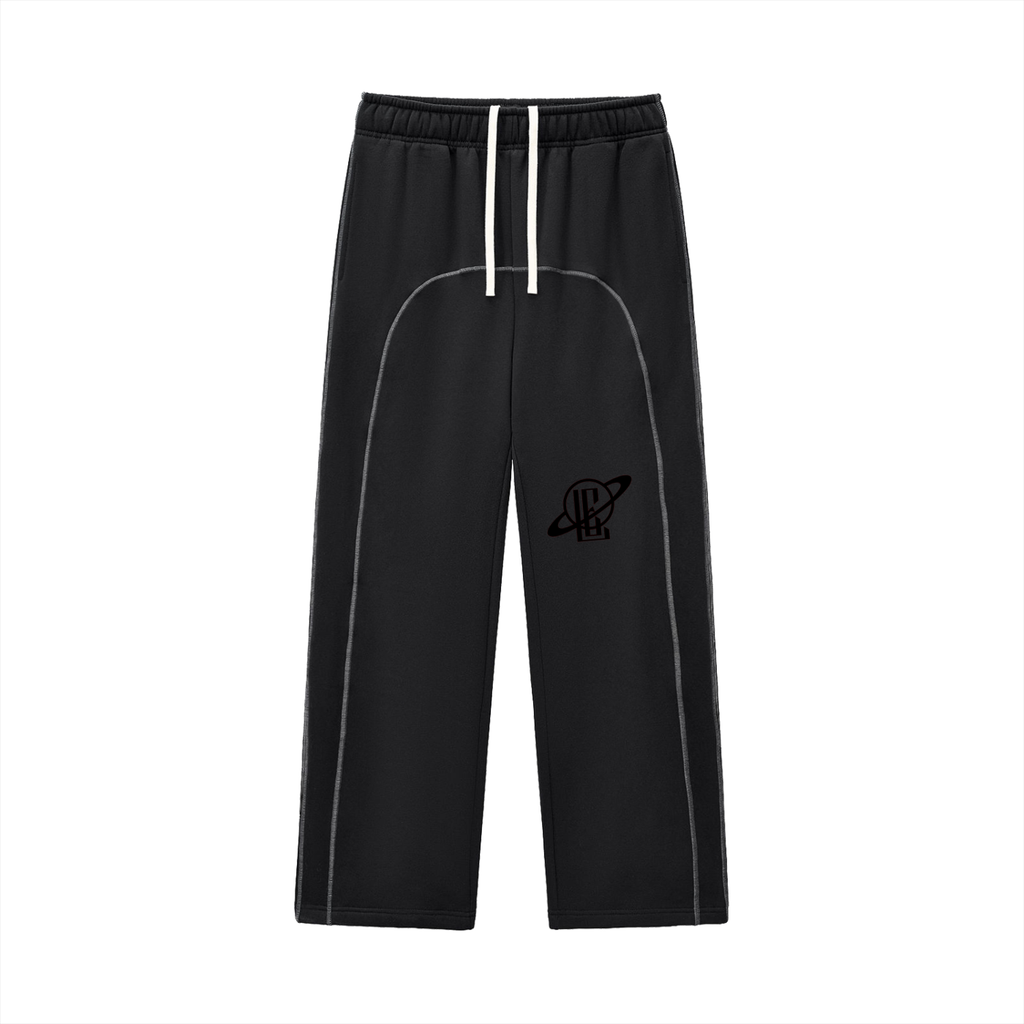 Contrast-Stitched Fleece Sweatpants
