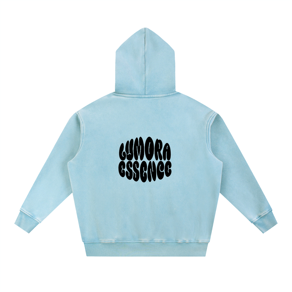 Snow Wash Fleece Oversize Hoodie