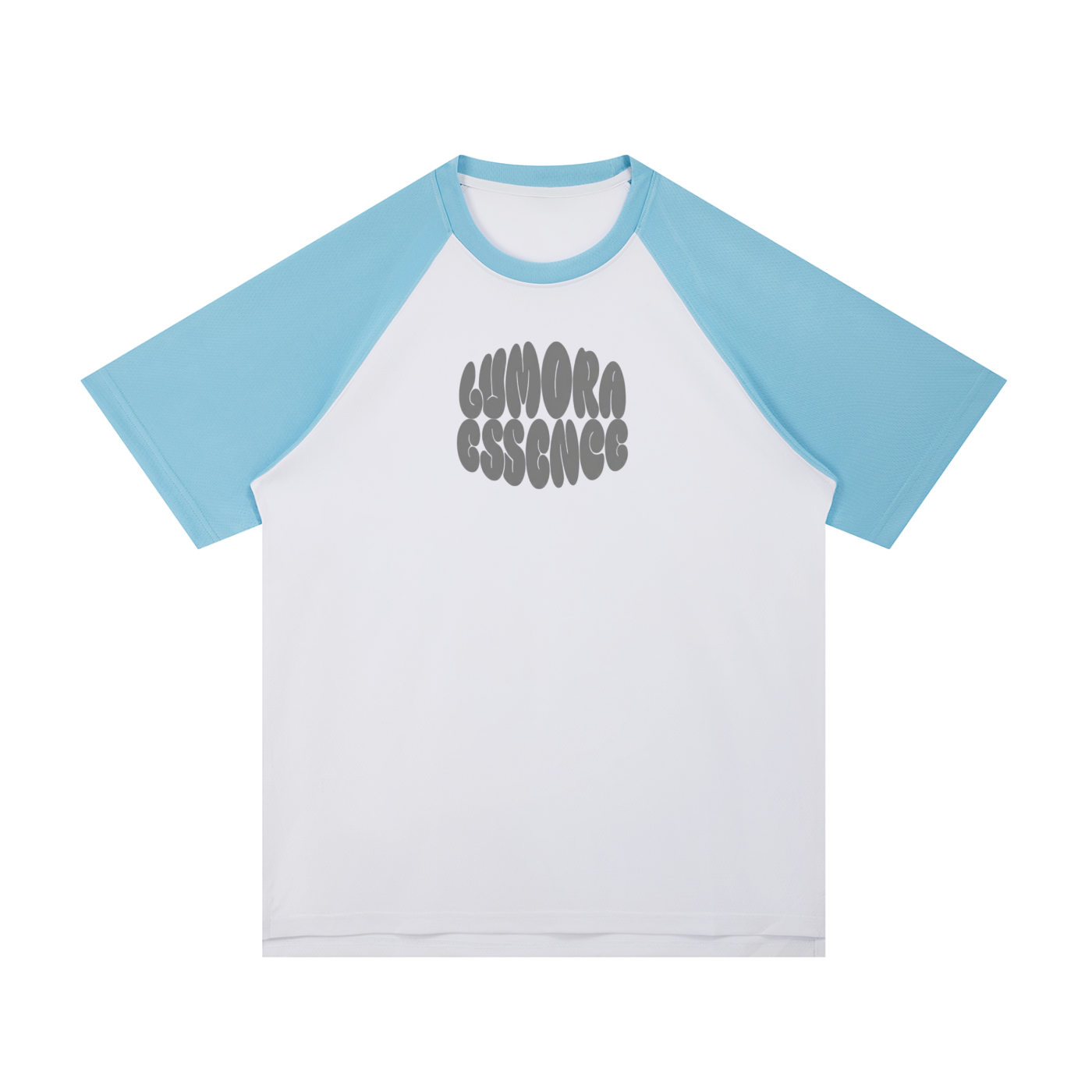 Contrast Raglan Sleeve Mesh T-Shirt