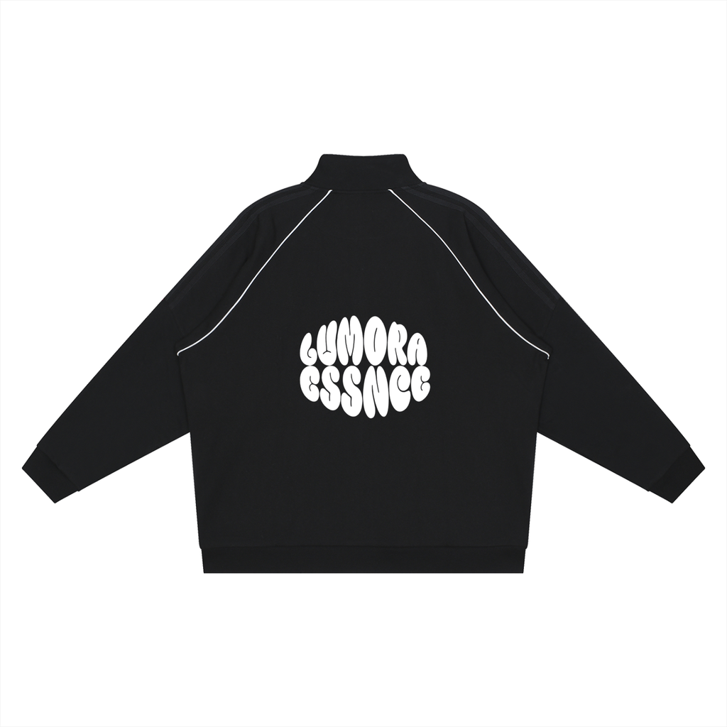 Reflection Striped Raglan Sleeve  Jacket