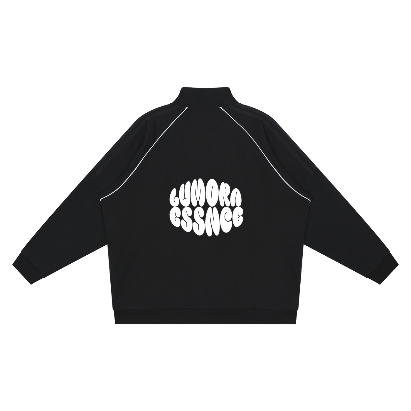 Reflection Striped Raglan Sleeve  Jacket