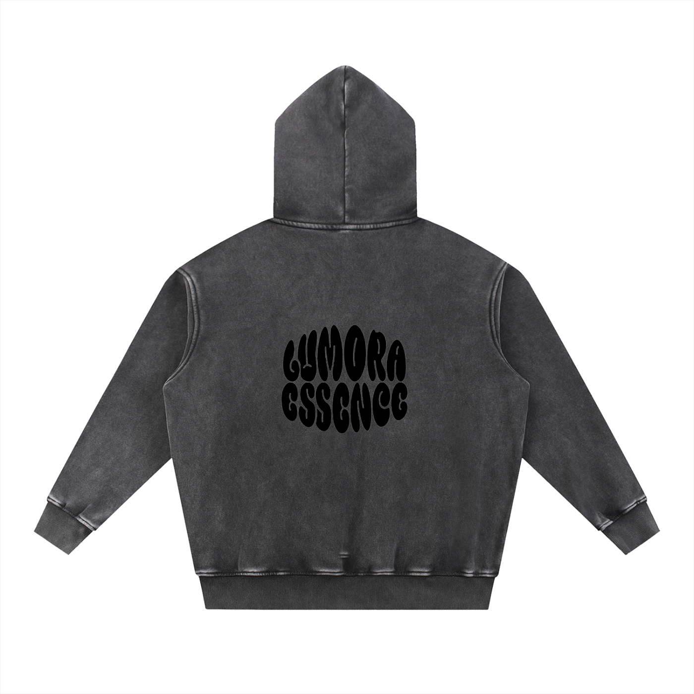 Snow Wash Fleece Oversize Hoodie
