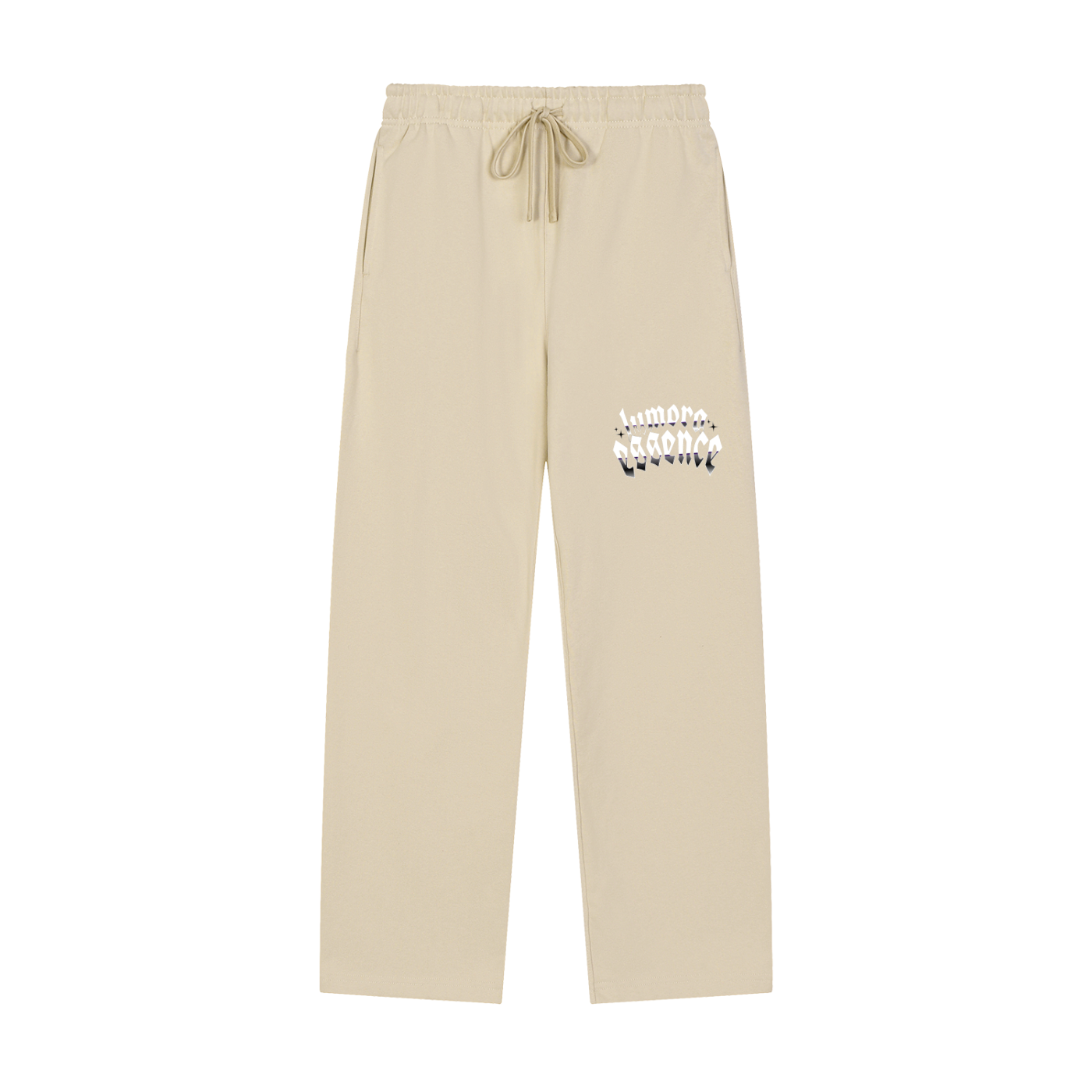 Solid Color Straight-Leg Sweatpants