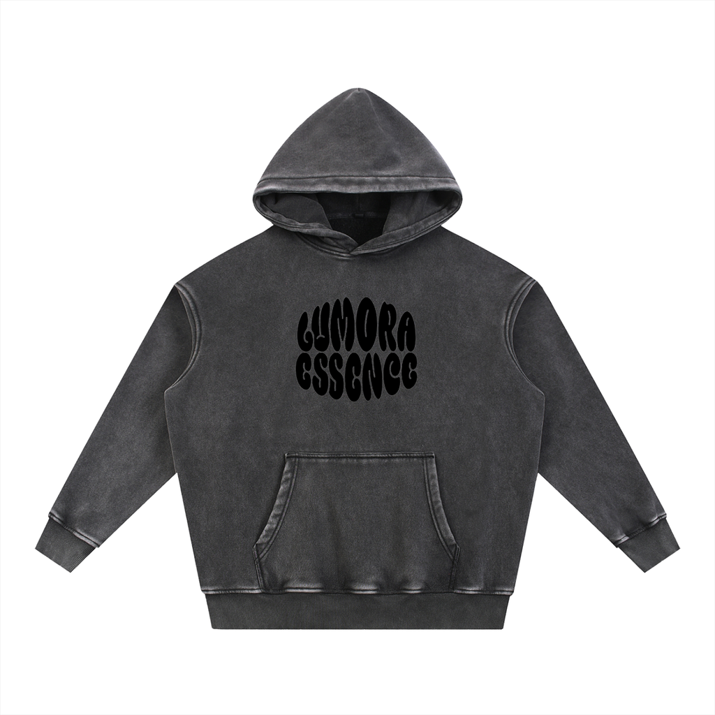 Snow Wash Fleece Oversize Hoodie