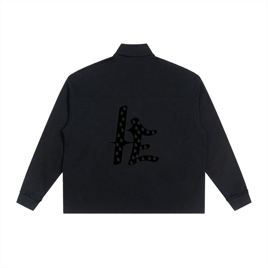 Half-Zip Rolled Edge Fleece Sweatshirt