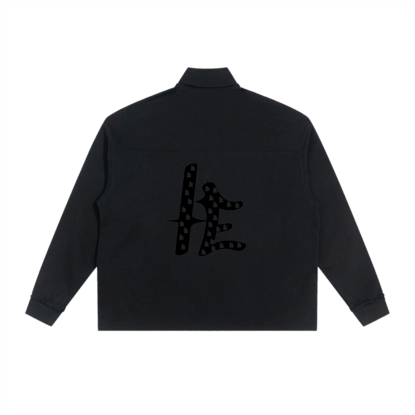 Half-Zip Rolled Edge Fleece Sweatshirt