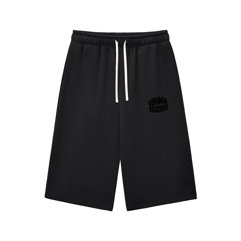 Relaxed Drawstring 3/4 Sweatpants