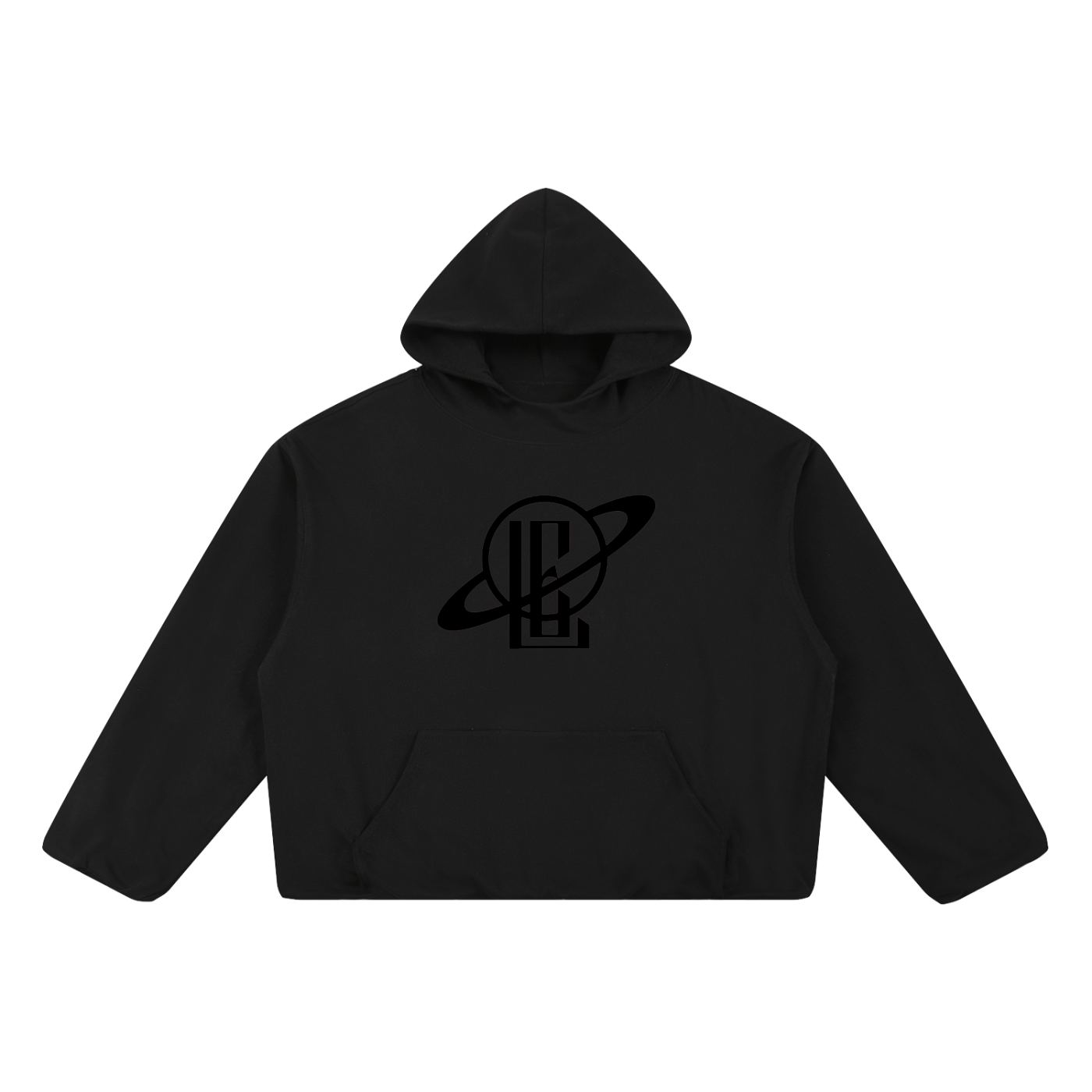 Boxy Gather-Hem Hoodie