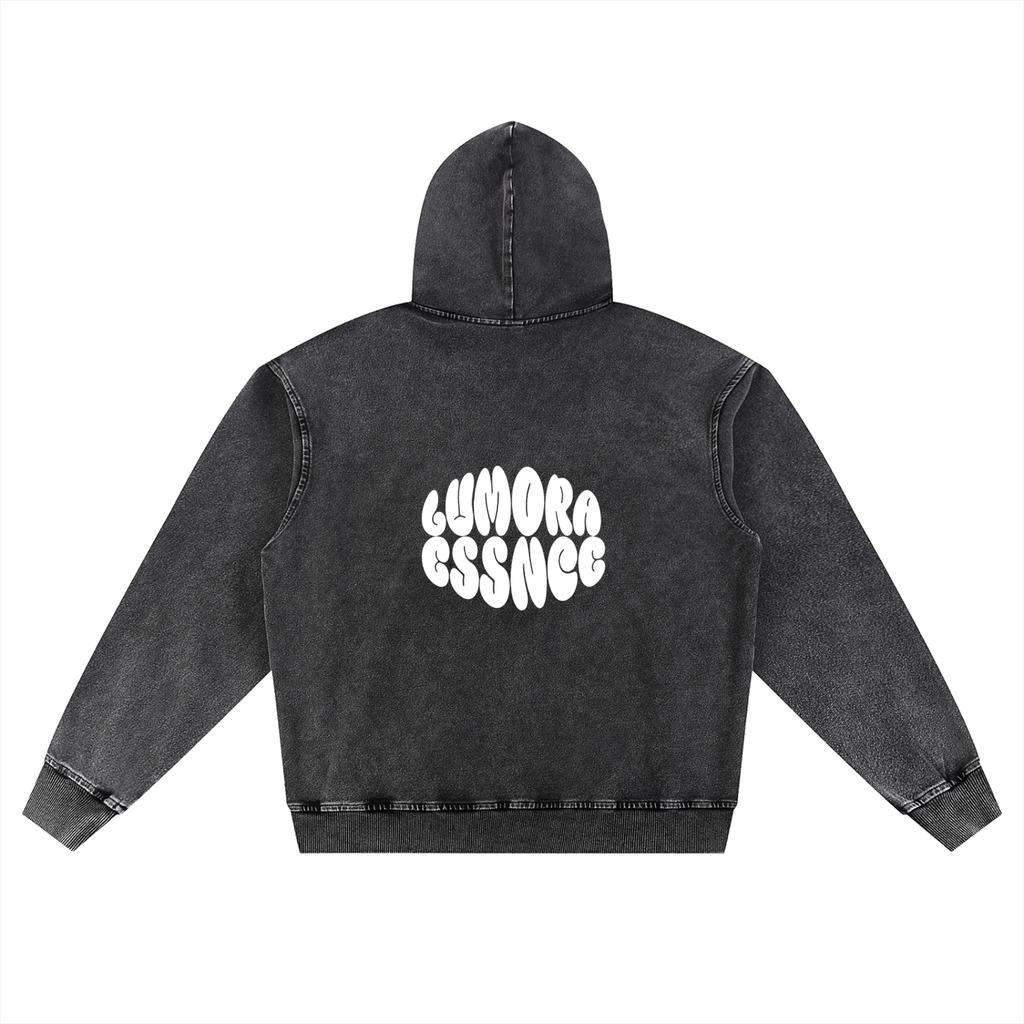Snow Wash Oversized Hoodie