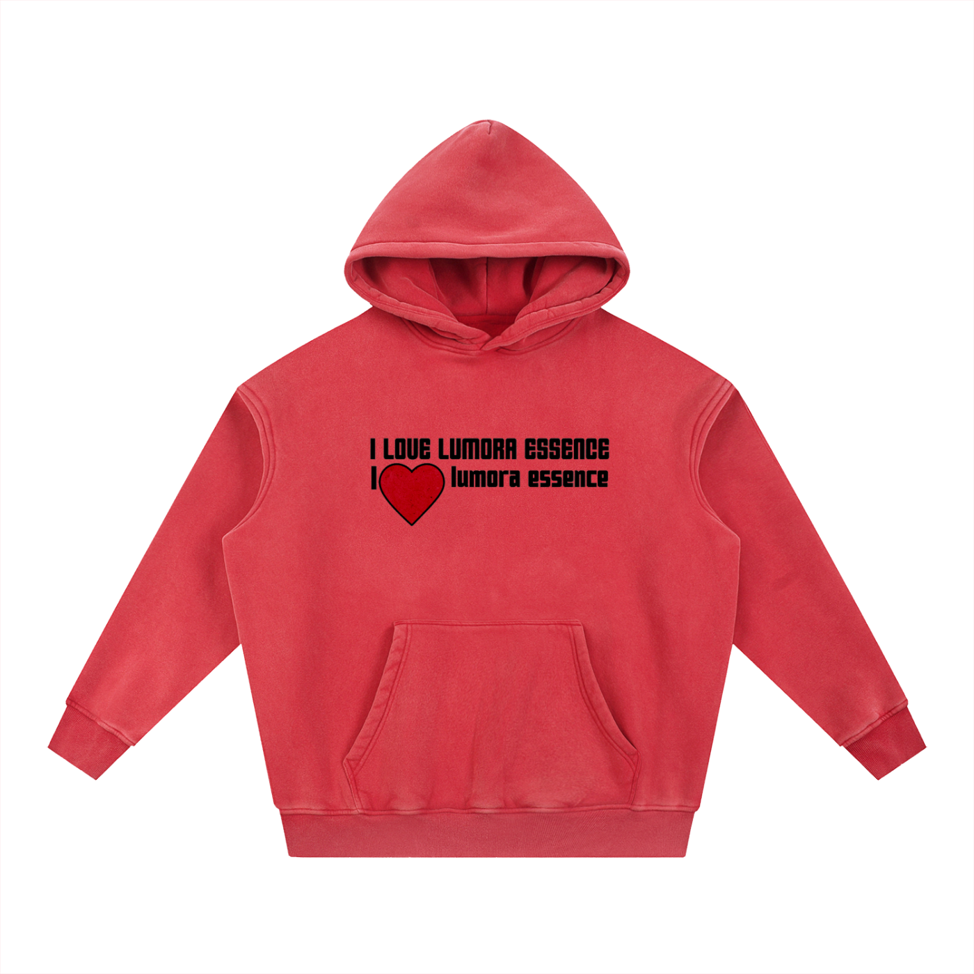 Snow Wash Fleece Oversize Hoodie