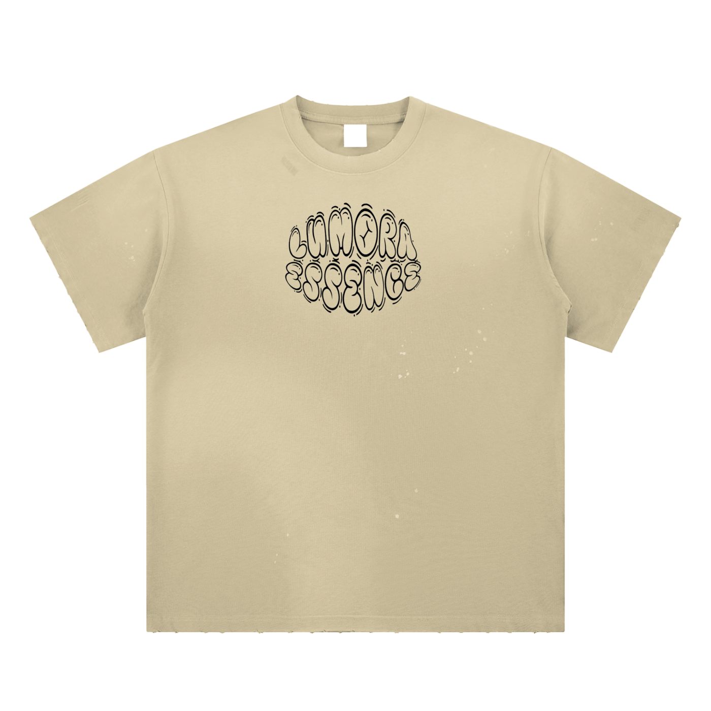 Hand-Frayed Sunfade Paint Splatter T-Shirt