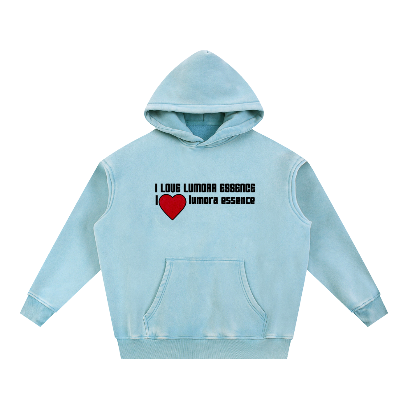 Snow Wash Fleece Oversize Hoodie