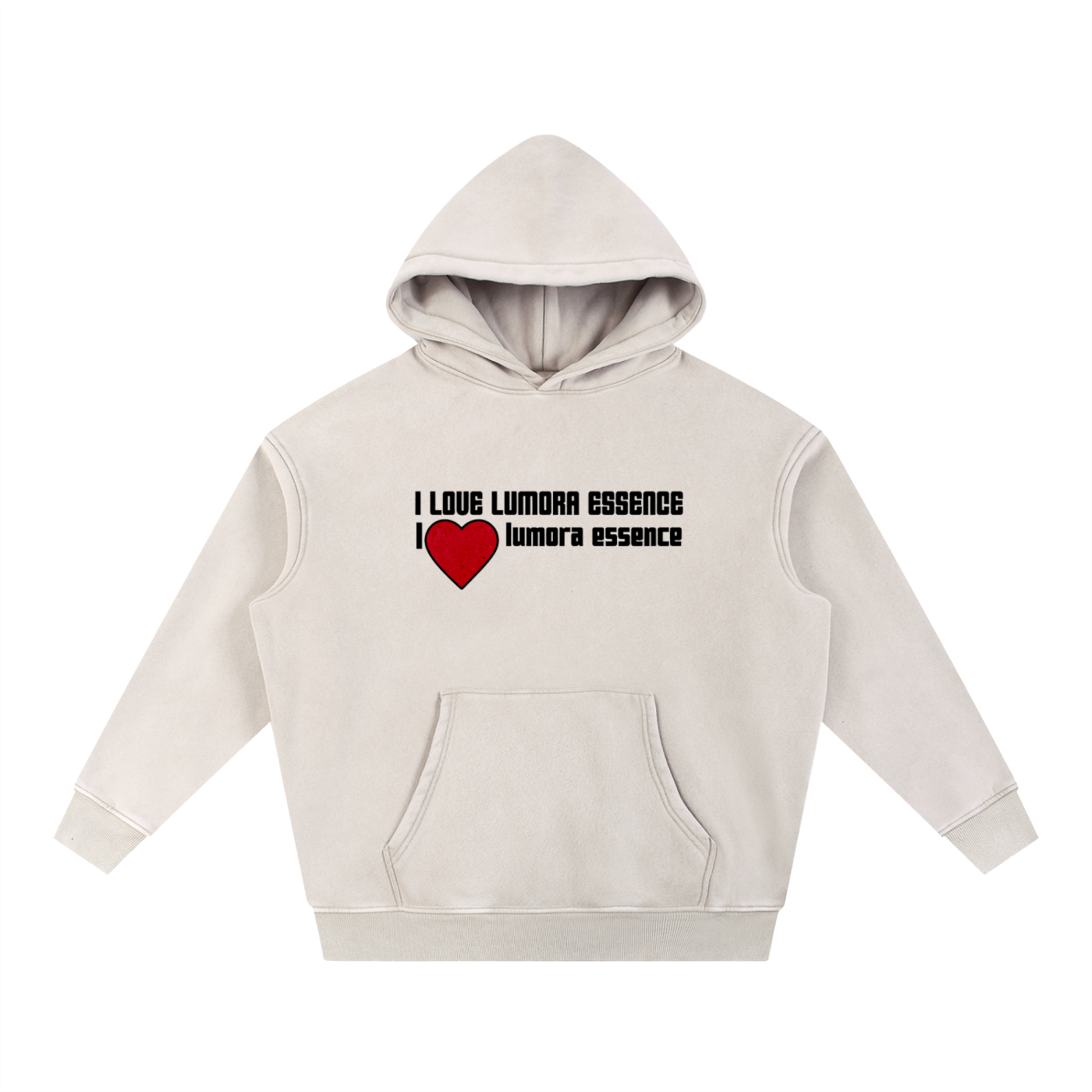 Snow Wash Fleece Oversize Hoodie