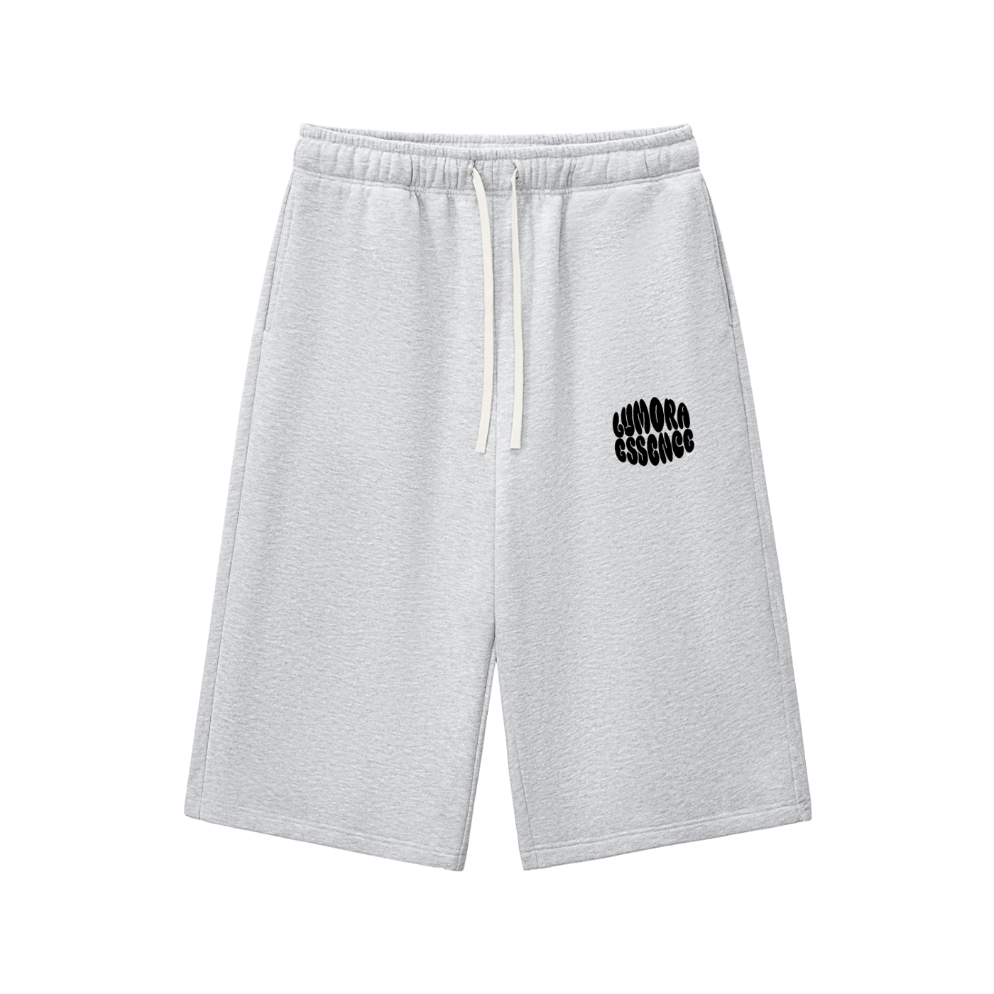Relaxed Drawstring 3/4 Sweatpants