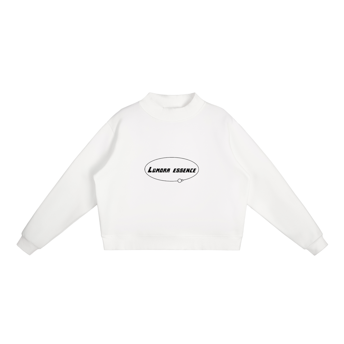 Essential Fleece Mid-Neck Crew Sweatshirt