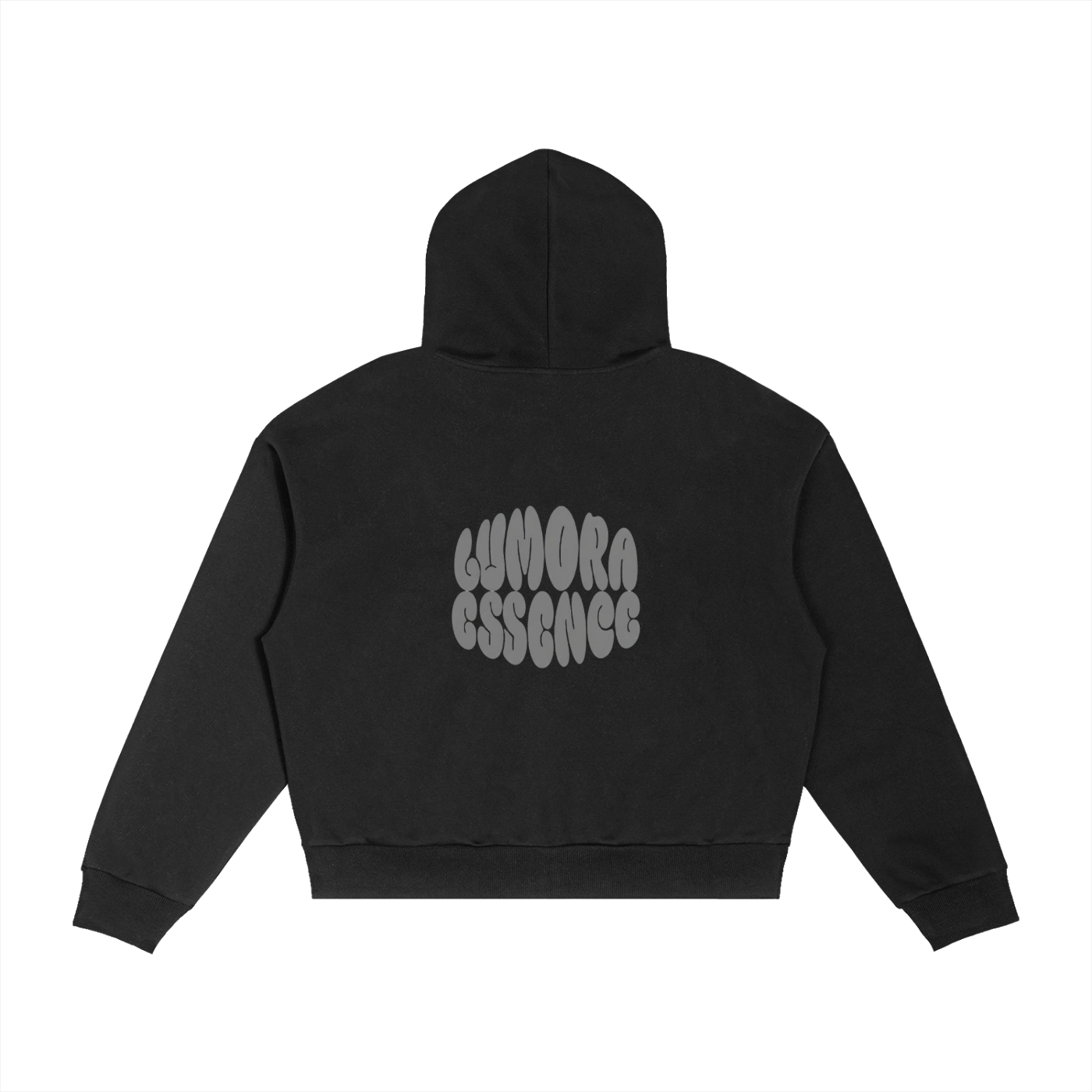 Contrast Plaid Boxy Zip Hoodie