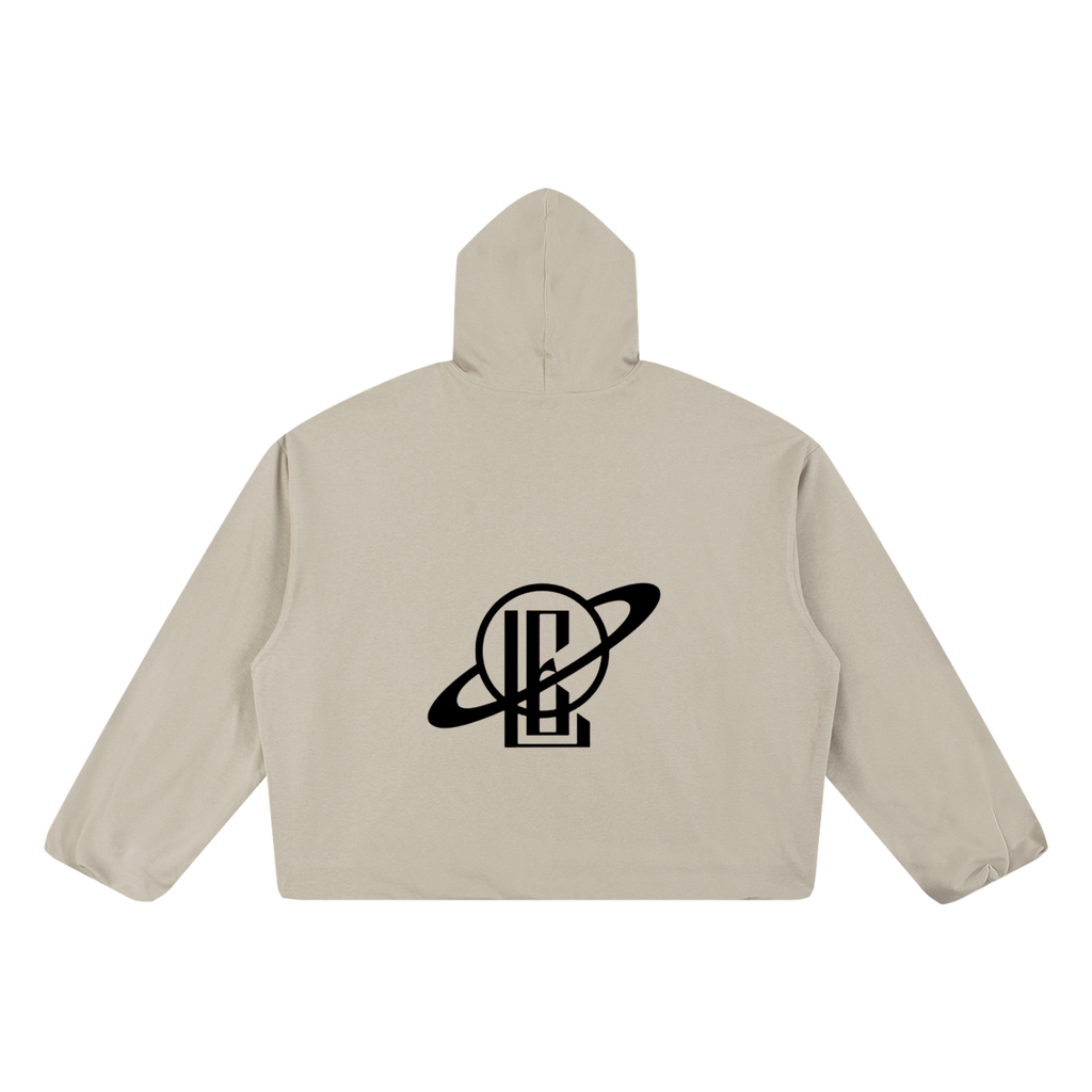 Boxy Gather-Hem Hoodie