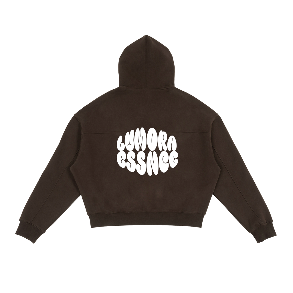 Fleece Zip-Up Boxy Hoodie