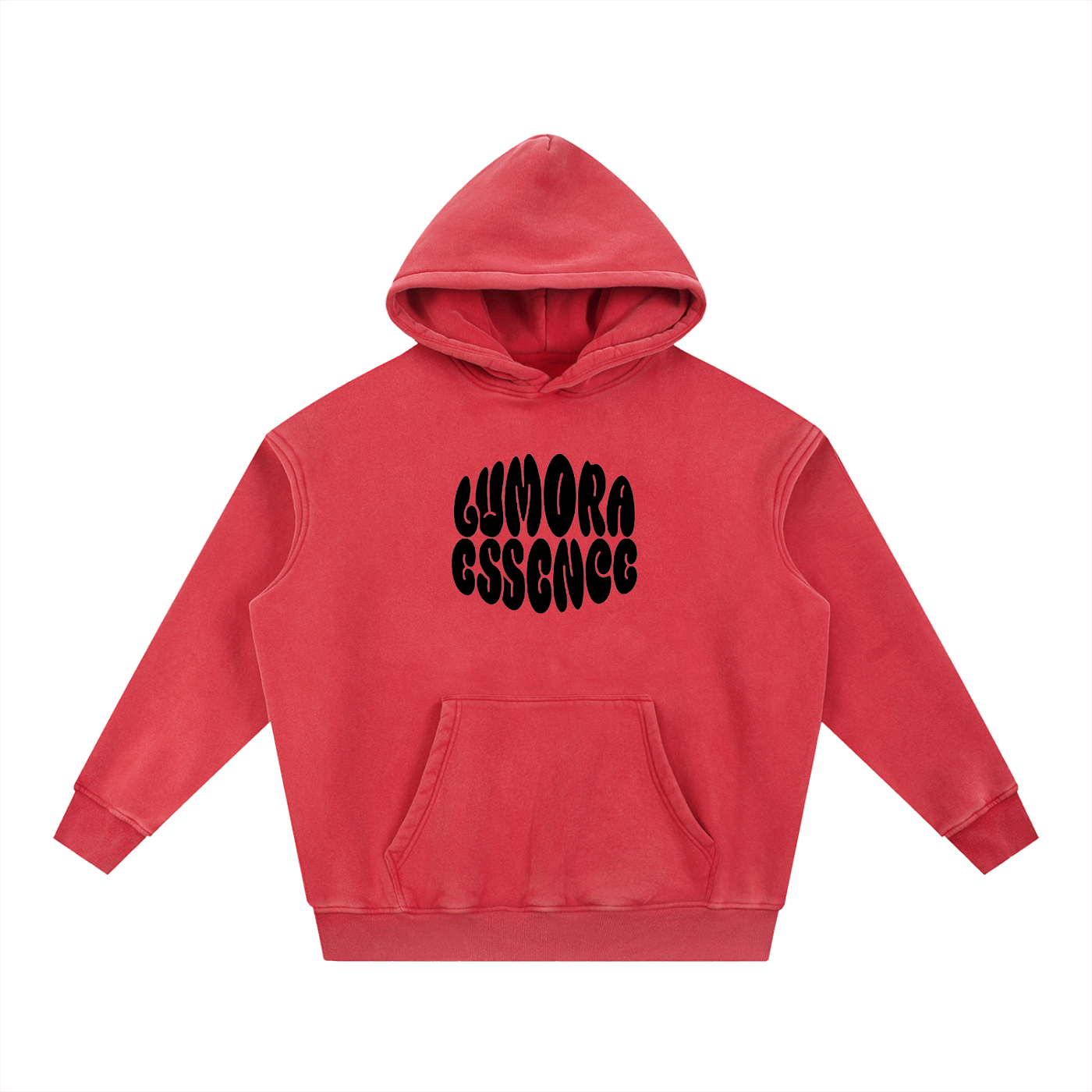 Snow Wash Fleece Oversize Hoodie