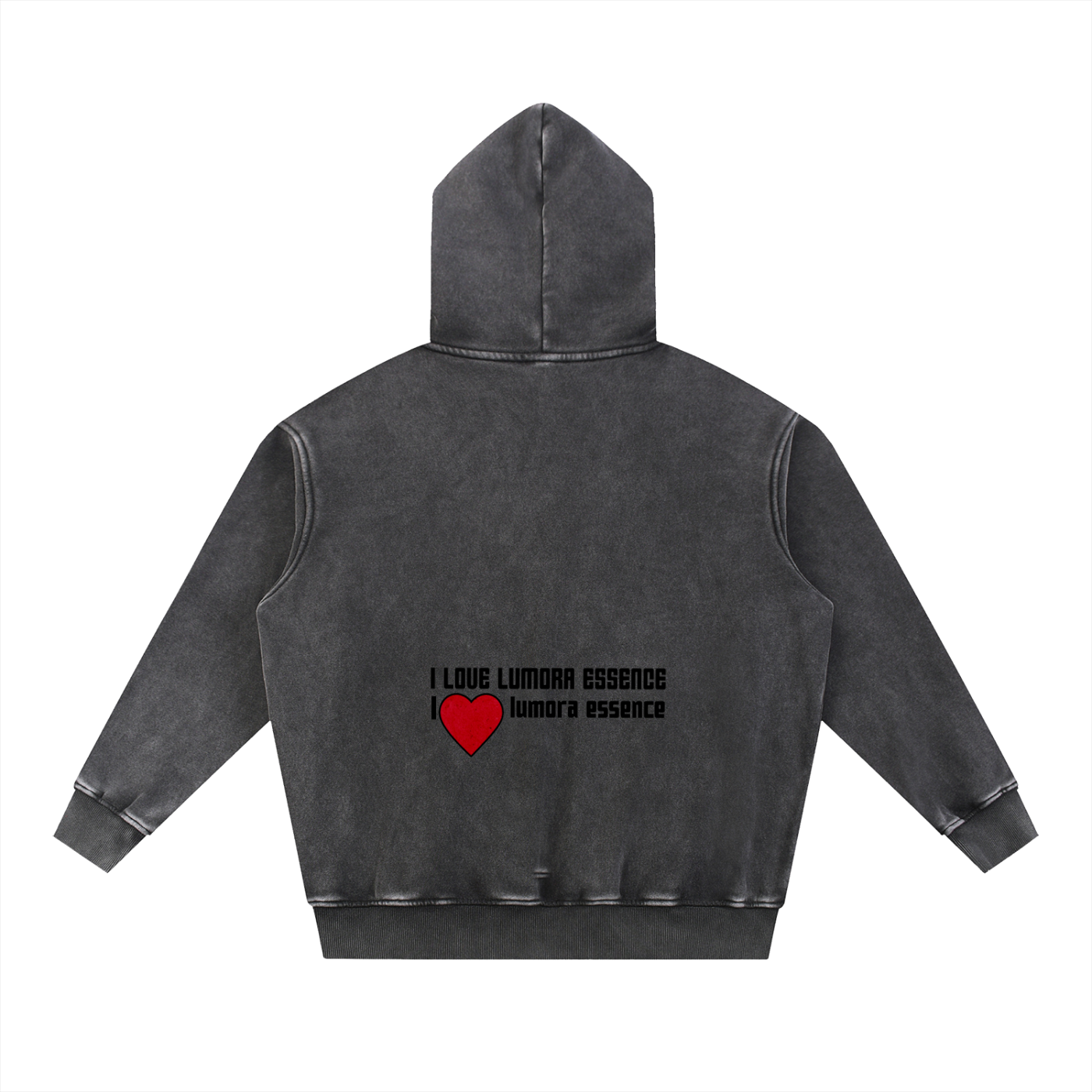 Snow Wash Fleece Oversize Hoodie
