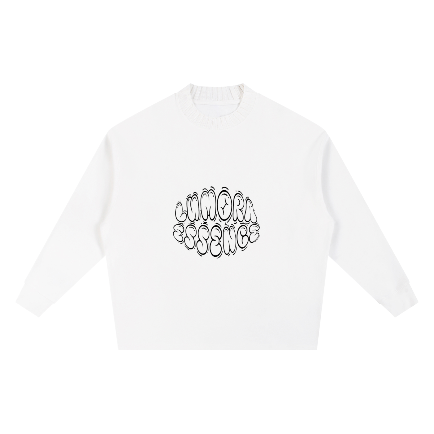 Knitted Round Neck Oversize Sweatshirt