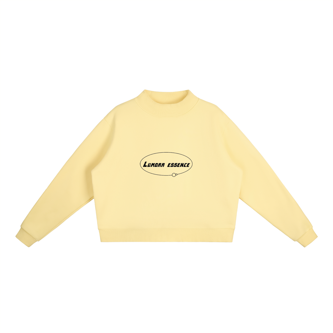 Essential Fleece Mid-Neck Crew Sweatshirt