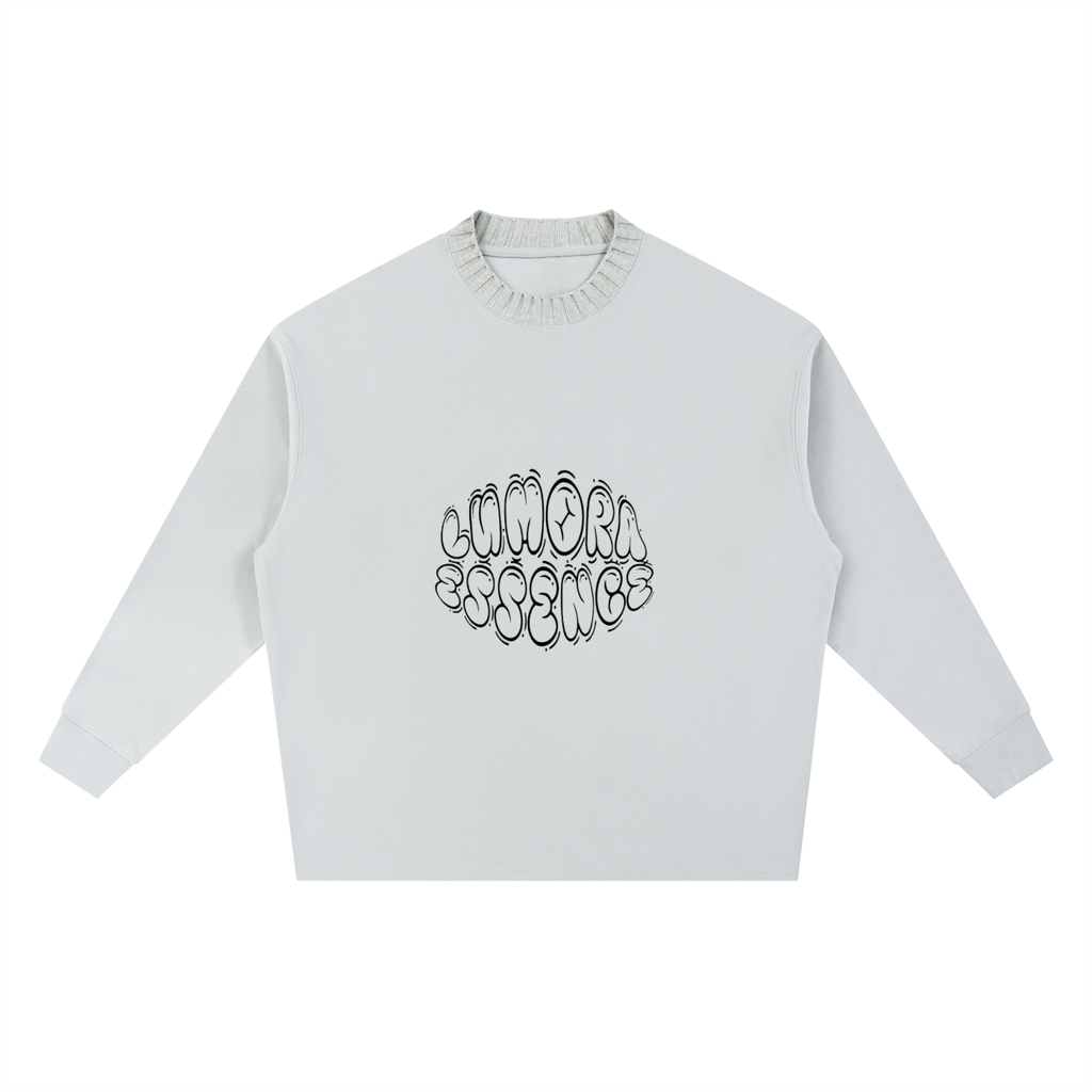 Knitted Round Neck Oversize Sweatshirt