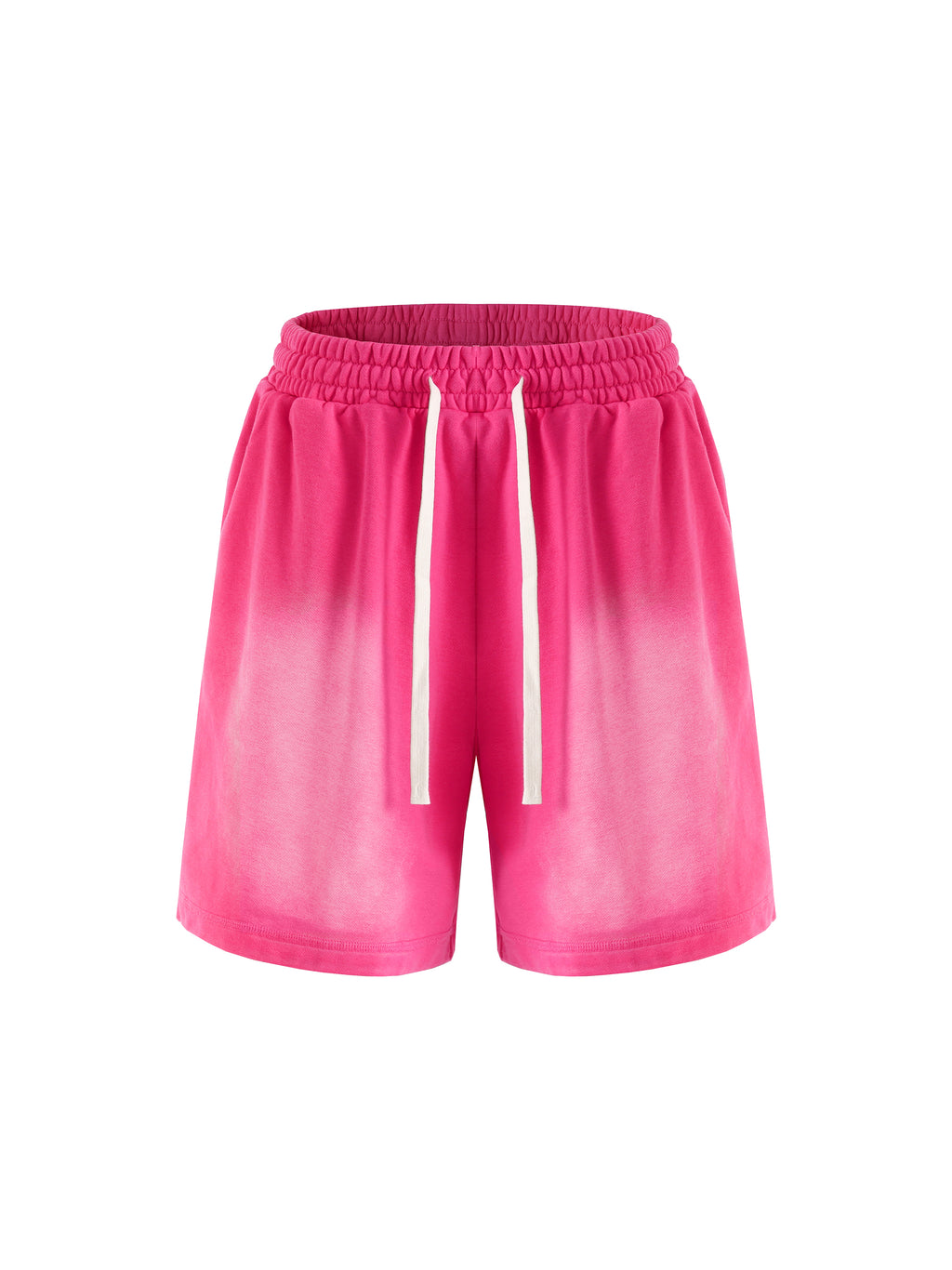 Sun Fade Raw Edge Cotton Shorts